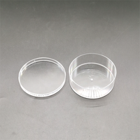 Boîte en acrylique transparente, contenants ronds en plastique avec couvercle, boîte de rangement