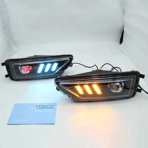 Phía Trước Bumper Ánh Sáng LED Đèn Sương Mù Với Lần Lượt Tín Hiệu DRL Ban Ngày Chạy Ánh Sáng Cho VW Amarok 2016 2017 2018 2019 - Product Image 3