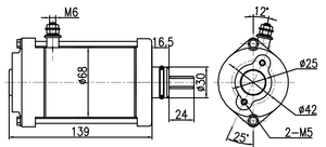 Nuevo Motor de Arranque para Motocicleta Gongjiu Serie 12V/0.6KW con Escobillas de Carbón Metálicas, Montaje OEM QD4YGN/MIU13367/MIU13949/18528N - Product Image 4