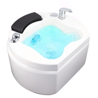 Bassin LED de Massage des Pieds avec Fauteuil de Pédicure et SPA pour Salon de Beauté