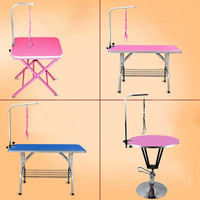 Table de toilettage pour animaux pliable, portable, antidérapante, avec structure en acier inoxydable pour grands chiens et chats, bain, toilettage, séchage, salons pour animaux