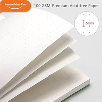 Cuaderno Personalizado con Logotipo, Tapa Dura A5, Espiral, Páginas Punteadas, 300 Páginas, Papel de 100 g/m², Libre de Ácido, Encuadernación con Doble Espiral