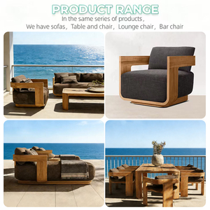 Tumbona de Lujo para Exteriores de <span class=keywords><strong>Hotel</strong></span>, Tumbona de Teca para Exteriores, Cama de Día para Jardín, Piscina, Silla de Descanso, Conjunto de Muebles de Exterior para la Orilla del Mar - Product Image 6