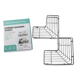Bathroom Corner <b>Shower</b> Caddy Metal Rack 16591 Q7-2157 <b>Storage</b> Organizer - Product Image 1