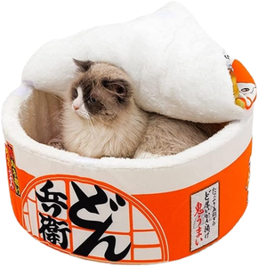 Nouveau panier pour animaux de compagnie en carton écologique moderne, lit pour chat doux et confortable pour petits animaux et toutes les saisons - Product Image 1