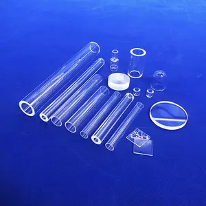 Qtubo uartz trasparente per tubo di vetro al quarzo forno tubolare prezzo