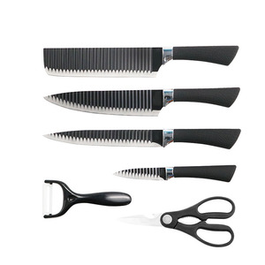 <span class=keywords><strong>Juego</strong></span> <span class=keywords><strong>de</strong></span> <span class=keywords><strong>Cuchillos</strong></span> <span class=keywords><strong>de</strong></span> Cocina Profesionales Forjados <span class=keywords><strong>de</strong></span> Acero Inoxidable, 6 Piezas, con Tijeras, Pelador y Caja <span class=keywords><strong>de</strong></span> Regalo - Product Image 1