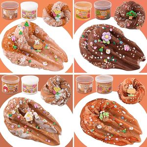 Kit de slime marron pour enfants, ensemble de slime cristallin effet nuage de beurre, cadeaux de fête, OEM ODM, vente en gros, fournisseur de jouets sensoriels, cadeau - Product Image 5