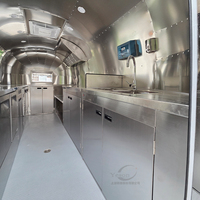 Remorque de concession mobile en acier inoxydable pour pizzas, hamburgers, café – Camion de restauration, remorques de concession alimentaire près de chez moi