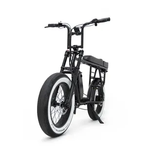 2024 Mario Retro-style Unfolded Electric Bike 250w Hub Motor With Extended Frame For Family Use