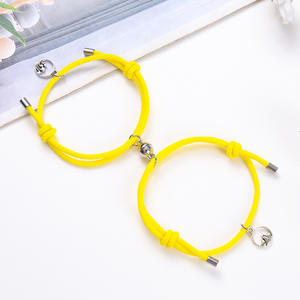 Creativo 2 unids/set bola redonda imán encantos amistad pareja pulsera joyería ajustable él y <span class=keywords><strong>su</strong></span> amante pulsera magnética - Product Image 6