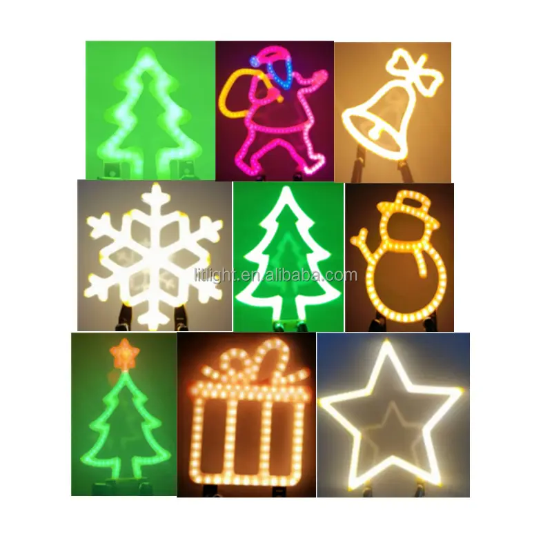 Arbre de noël bonhomme de neige père noël Led néon lumière coloré signe feuille pour chambre maison fête mariage décoration noël cadeau néon lampe