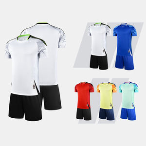 Jersey Sepak Bola Kustom Berkualitas Tinggi Bahan Polyester Penyerap Keringat Jersey Klub Sepak Bola Anak dan Dewasa - Product Image 2