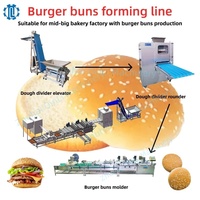 Ligne de production de hamburgers et de brioches automatiques pour usage commercial en boulangerie, fournie directement par le fabricant d'origine