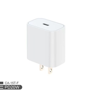 PD20W <b>USB</b> C Charger 20W Fast Charging For iPhone 15 US <b>Plug</b> Type C Port White - Product Image 1