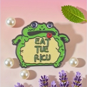 Cute Cartoon Tongue-Sticking Green Frog <strong>Collar</strong> Pin Brooch Scarf <strong>Clip</strong> for Wome - Product Image 4
