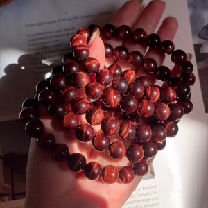 Bracciale Elastico con Perle Rotonde in Occhio di <span class=keywords><strong>Tigre</strong></span> Blu Naturale, Pietre Curative, Bracciali in Occhio di <span class=keywords><strong>Tigre</strong></span> Giallo per Regali - Product Image 6