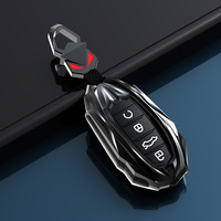 2024 nouveau étui à clés de voiture de luxe en alliage de Zinc coque de couverture Mecha avec boutons en Silicone adapté pour JAC KMC Chery Tiggo