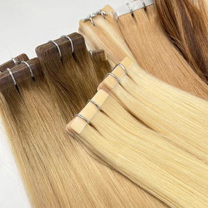 Extensions de <span class=keywords><strong>cheveux</strong></span> humains naturels Remy européens à double trame, technique invisible à bandes adhésives, <span class=keywords><strong>teints</strong></span>, sans couture, injection sans soudure, vente en gros - Product Image 4