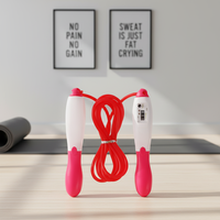 Cordes à sauter TJ MARK avec compteur, couleur rouge, sports de plein air pour tous les niveaux, enfants, adolescents, jeux, exercices, jardin