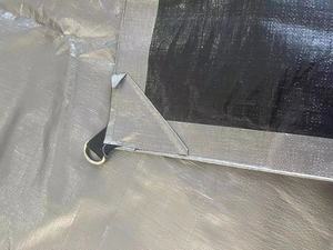 MILLION sof duty bâche tente balcon bâche 4x4m pe bâche sol noir - Product Image 3