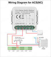 Mini Smart Life pour interrupteur intelligent WiFi, module de variateur d'intensité lumineuse, 100-240V AC, matériau ABS, ligne de feu, ligne neutre, PST-D02