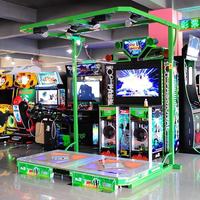 Machine d'arcade de danse de 47 pouces de qualité commerciale jeu de musique interactif à détection de mouvement à double joueur pour les entreprises
