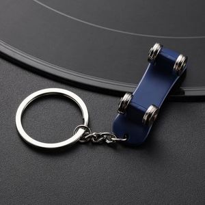 Scooter Customizable logo Laser <b>Engraving</b> DIY Custom Content Creative Small Gift Blank Metal Skateboard Keychain - Product Image 4