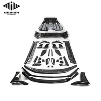 Placa Decorativa Central para Parachoques Trasero de Fibra de Carbono Seca Procesada en Autoclave con Acabado Brillante/Mate para Porsche 911 992 GT3 RS Estilo OEM