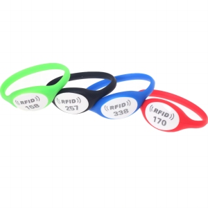 Không thấm nước có thể ghi <span class=keywords><strong>RFID</strong></span> NFC Silicone dây đeo cổ tay cho phòng tập thể dục 125khz và 13.56MHz tần số thụ động <span class=keywords><strong>RFID</strong></span> Vòng đeo tay - Product Image 3
