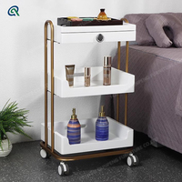 Qunpeng chariot de beauté haut de gamme tatouage des ongles cils brodés support de rangement multicouche outil Mobile multifonctionnel