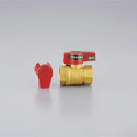 Vanne à boisseau sphérique manuelle en laiton de 1/2 "aile de verrouillage mâle BSP fermée pour l'eau personnalisation OEM prise en charge marque DunYun garantie de 3 ans