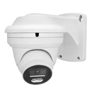 8MP家用室外室内PoE知识产权摄像机圆顶，带麦克风彩色夜视，兼容Hik DH H.265安全摄像机系统