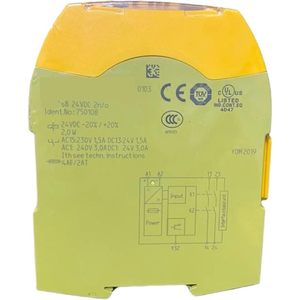 Safety <b>Relay</b> 750108 24VDC 2n/o 3.0A Output Industrial Control Equipment - Product Image 1