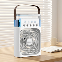 Ventilateur humidificateur à pulvérisation à cinq trous, alimenté par USB, mécanique, pour la maison, le bureau, le dortoir, fonctionnement silencieux, petit modèle