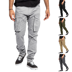 Pantalones Deportivos Casuales de Lona para Hombre, Resistentes al Viento, Transpirables, Ajustados, Pantalones Deportivos Activos, Pantalones Cargo - Product Image 1