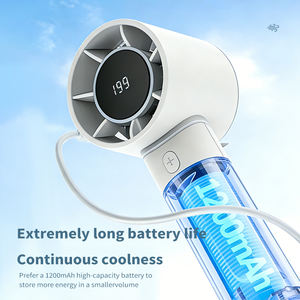 Ventilateur personnel mini portatif d'été, rechargeable par USB, ultra haute vitesse, turbojet, ventilateur électrique portable pour les voyages en extérieur - Product Image 4