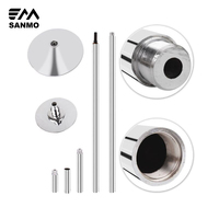 Tube de pole dance portable, fixable et rotatif, pour boîte de nuit, professionnel, 45 mm, pour fitness, danse en rotation / pole dance.