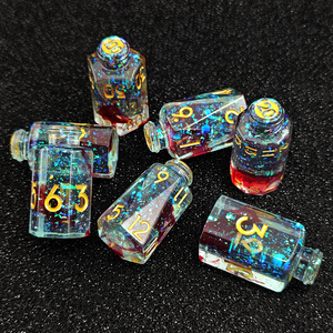 Bộ xúc xắc nhựa <span class=keywords><strong>resin</strong></span> phép thuật nguyên tố, phụ kiện trò chơi trên bàn DND, bộ xúc xắc RPG bằng nhựa <span class=keywords><strong>resin</strong></span> - Product Image 4