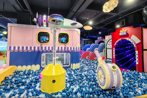 Parc d'attractions intérieur à thème monde marin à prix abordable pour enfants avec piscine à balles et toboggans - Product Image 4