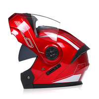 Benzersiz nokta yukarı çevirmek kask tam yüz modüler kask çift Lens Lron erkekler Cascos Motos Chinos motosiklet kask