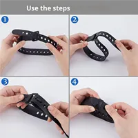 Sangle d'arrimage de vélo en TPU antidérapante et durable avec sangle de ski utilitaire en caoutchouc pour sacs et fixations de ski