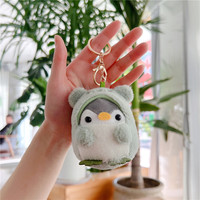 Poupée en peluche personnalisée Offre Spéciale 10cm porte-clés en peluche pingouin mignon porte-clés en peluche