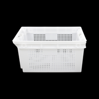 Caisse en plastique ventilée robuste JOIN, perforée et empilable, pour le stockage des fruits, des légumes et la logistique d'entrepôt