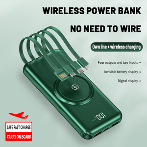 Batterie externe OEM à charge rapide, chargeur portable, banques d'alimentation, station d'alimentation 10000 mAh, batterie externe 20000 mAh avec câble pour téléphone - Product Image 4