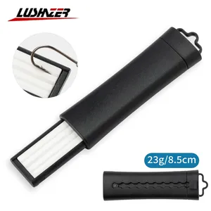 Lushahzer ที่เหลาเบ็ดตกปลาแบบยืดหดได้ตะขอตกปลาขนาด85มม. 23ก. เครื่องมือลับคมตะขอตกปลาร่องเหลา - Product Image 2