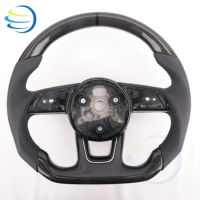 Volant en cuir pleine fleur pour Audi B8 B9, directement de l'usine, compatible avec Audi A3 S3 RS3 A4L A5 S5 RS5 A6L A7 S7 RS7 Q2L Q3 Q5 Q5L Q7