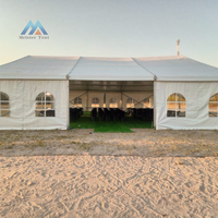 Tente extérieure de luxe de haute qualité 20x30m avec structure en aluminium blanc, imperméable et ignifuge, pour mariages, fêtes, événements et cérémonies