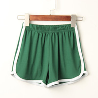 Shorts de sport personnalisés couleur bonbon pour femme, sexy, décontractés, amincissants, pour la course, le yoga et l'entraînement, tricotés, lot de 2