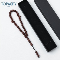 Chapelet religieux original personnalisé en usine Cadeau unisexe musulman Tasbeeh 33 bois imité Tasbih Islam Collier de prière Chapelet